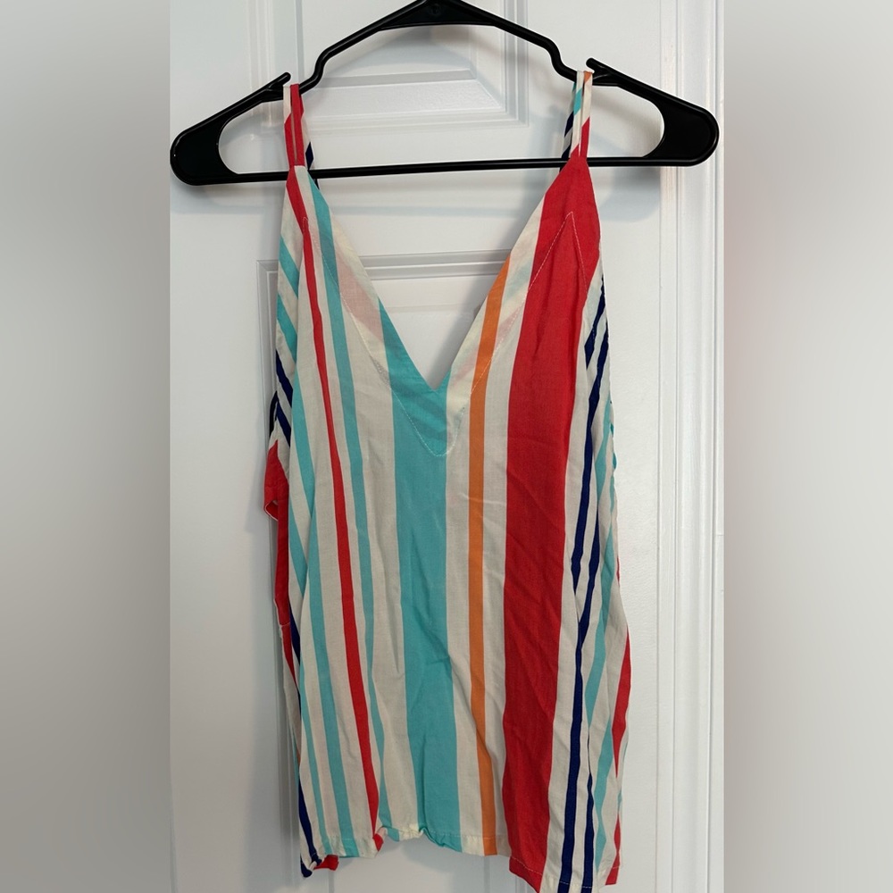 Lulu’s ~ multi colored stripped tank top